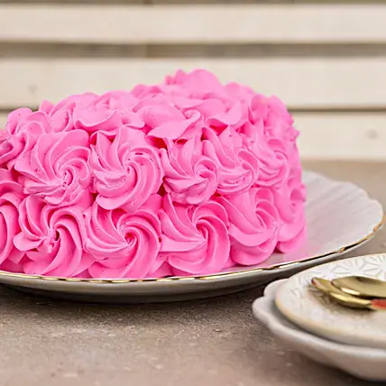 Dreamy Pink Chocolate Half Cake