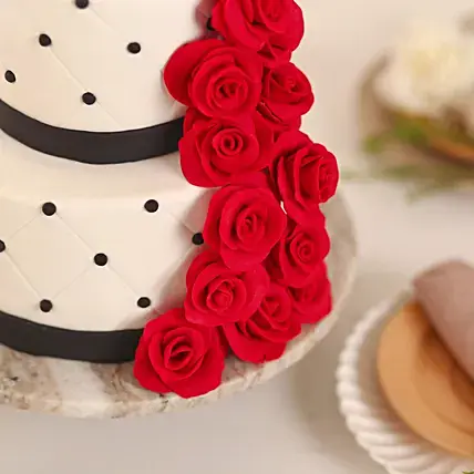 Rose Fondant Cake Chocolate