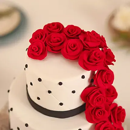 Rose Fondant Cake Chocolate