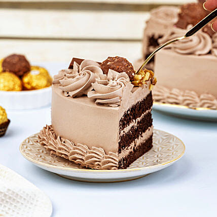 Scrumptious Rocher Chocolate Cake