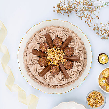 Scrumptious Rocher Chocolate Cake