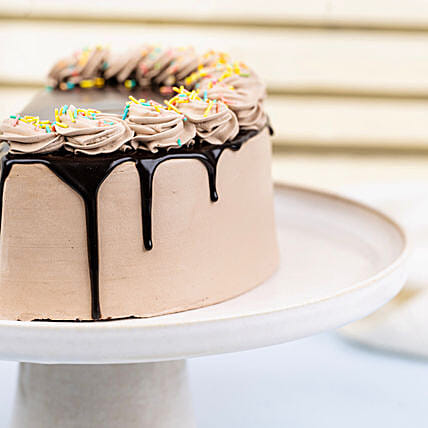Chocolate Sprinkles Half Cake