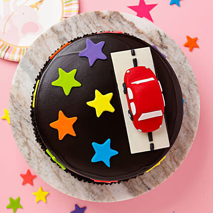 Kids Special Car Theme Cake 
