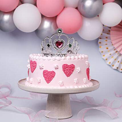 Princess Theme Strawberry Cake