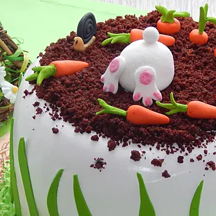 Rabbit & Carrots Designer Cake