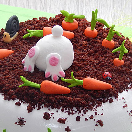Rabbit & Carrots Designer Cake