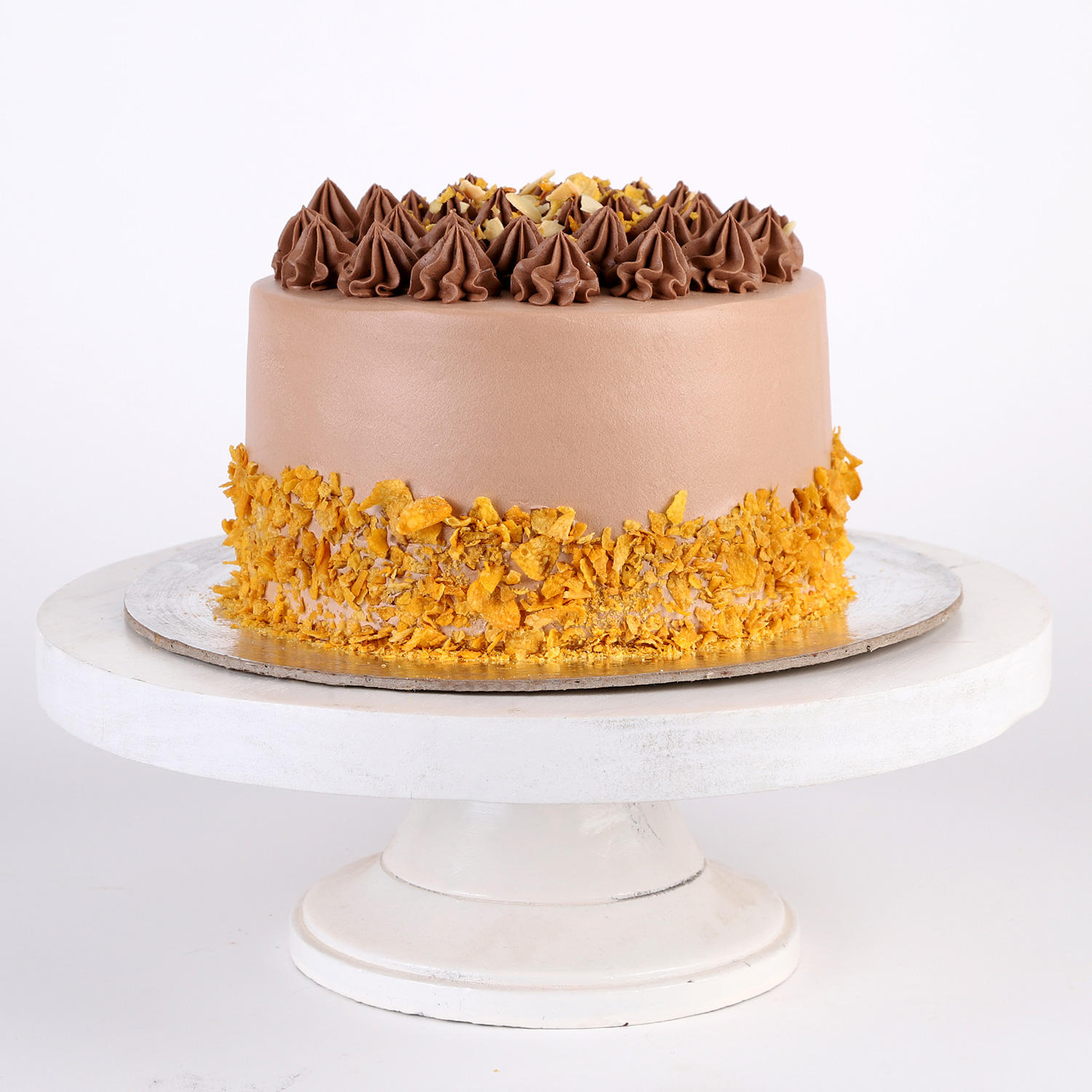 Crunchy Almond Flakes Cake