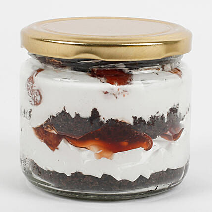 Sizzling Black Forest Jar Cake 