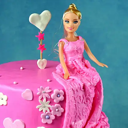 Princess Barbie Truffle Cake