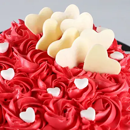 Heart Shaped Love Chocolate Cake