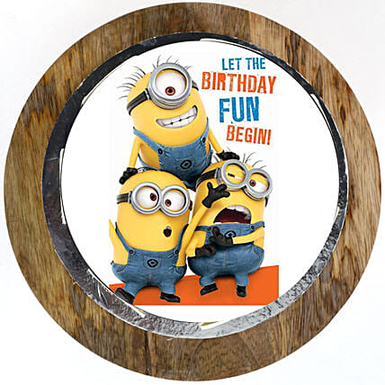 Funny Minions Butterscotch Cake