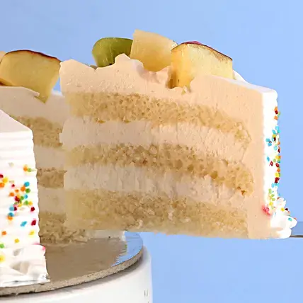 Fresh Fruit Vanilla Cake