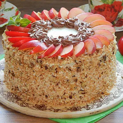 Fruit Walnut Designer Cake-