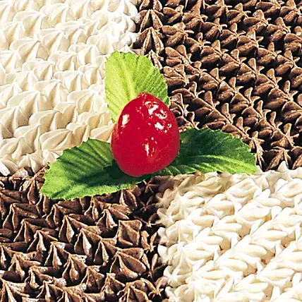 Dual Cream Chocolate Cake