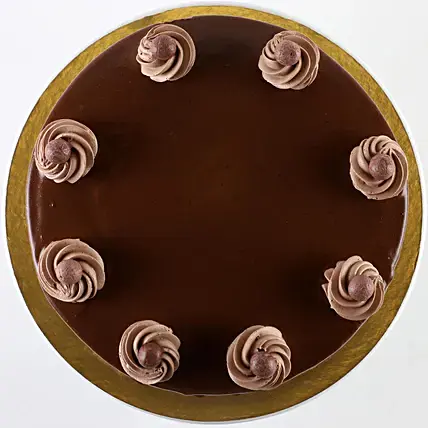 Glazed Chocolate Cream Cake