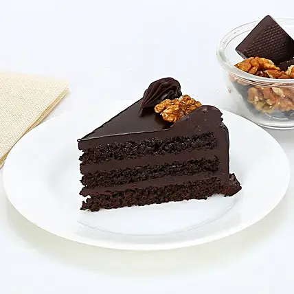 Chocolate Truffle Walnut Cake
