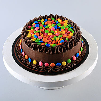 Tempting Chocolate Gems Cake