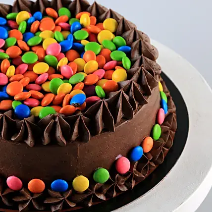 Tempting Chocolate Gems Cake