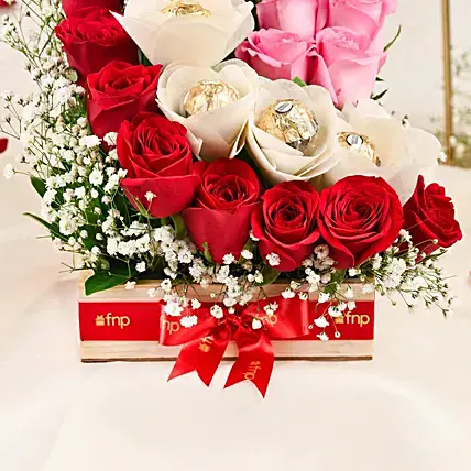Enchanting Roses & Chocolates Arrangement