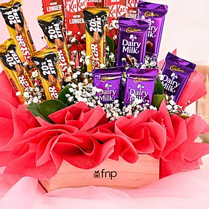 Assorted Chocolates Surprise Arrangement