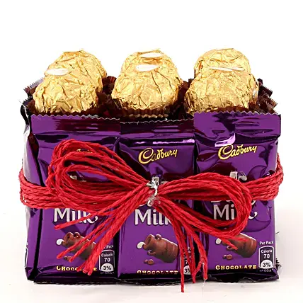 Enchanting Ferrero Rocher & Dairy Milk Vase