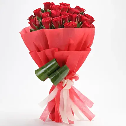 Romantic - 20 Red Roses Bouquet