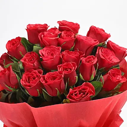 Romantic - 20 Red Roses Bouquet