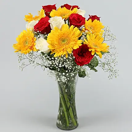Scintillating Floral Mix Vase