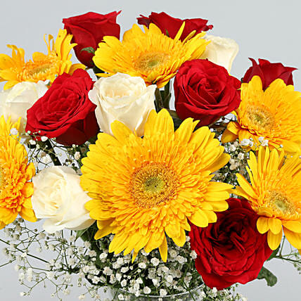 Scintillating Floral Mix Vase