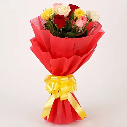 Special 8 Mixed Roses Bouquet