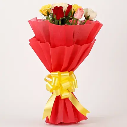 Special 8 Mixed Roses Bouquet