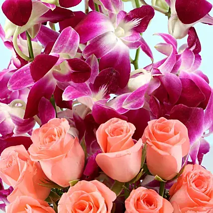 Roses & Orchids Vase