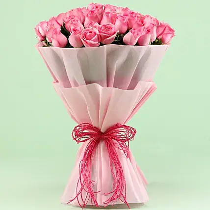 Poetic Pink Roses Bouquet