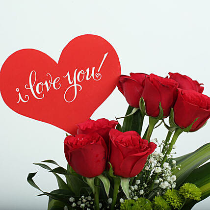 Red Roses Love Arrangement | Cake2homes