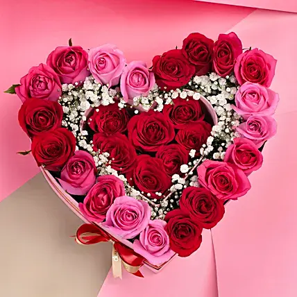 Ravishing Roses Heart Box