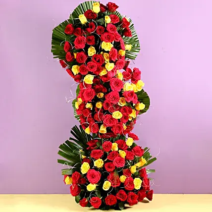 Endless Love- 100 Roses Floral Tower | Cake2homes