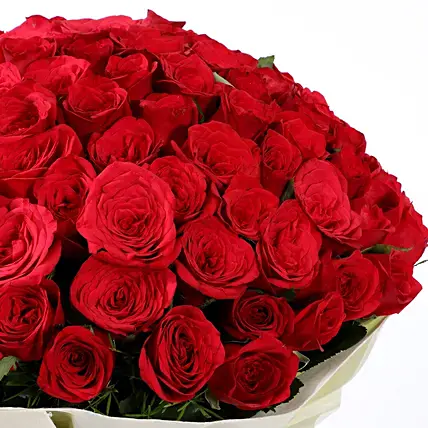 Grand Romance 100 Red Roses Bouquet