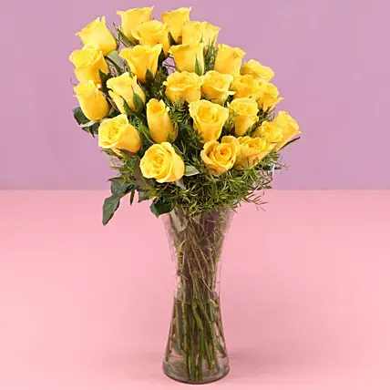 Exquisite 24 Yellow Roses Bouquet