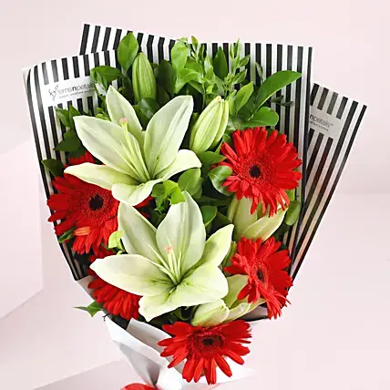 Gerberas & Asiatic Lilies Bouquet