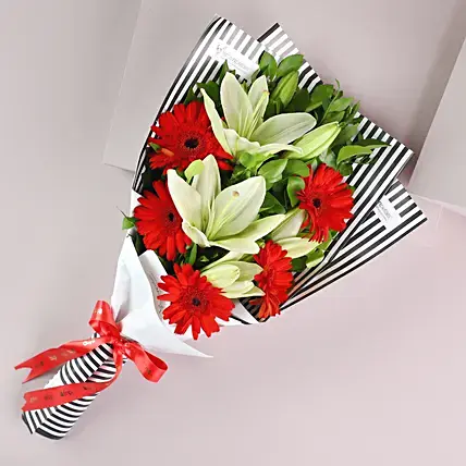 Gerberas & Asiatic Lilies Bouquet