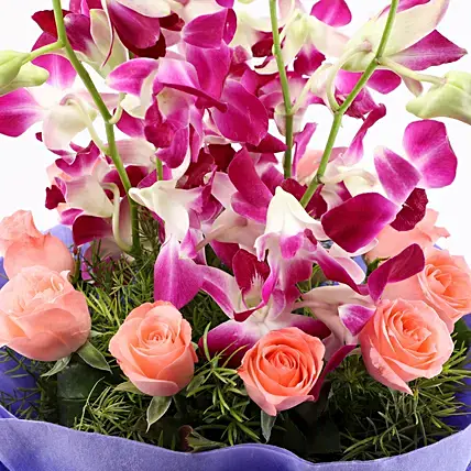 Beautiful Purple & Pink Flower Bouquet