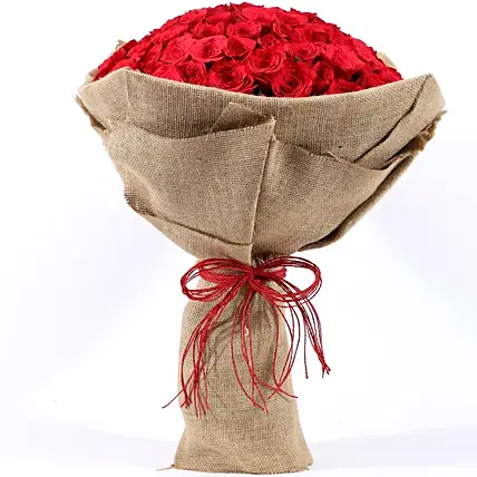Majestic Gesture 100 Red Roses Bouquet