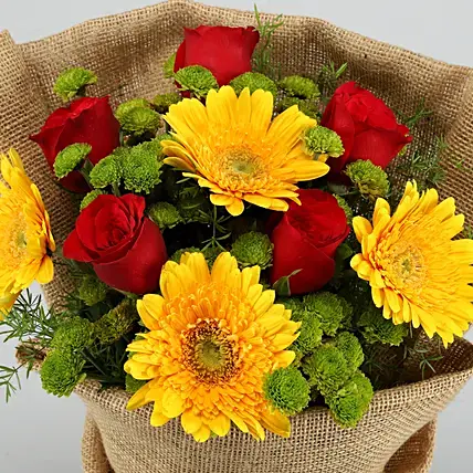 Bright Beauty Gerbera Floral Bouquet