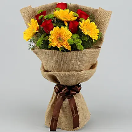 Bright Beauty Gerbera Floral Bouquet