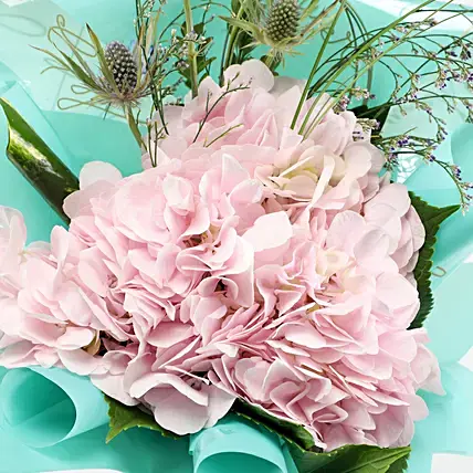 Blissful Pink Hydrangea Bouquet