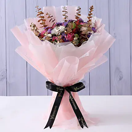 Blissful Carnations & Roses Bouquet