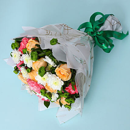 Beautiful Roses & Chrysanthemums Bouquet