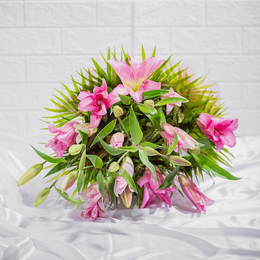 Alluring Asiatic Pink Lily Bouquet