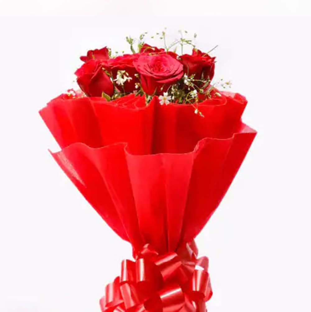 Bouquet Of 8 Red Roses