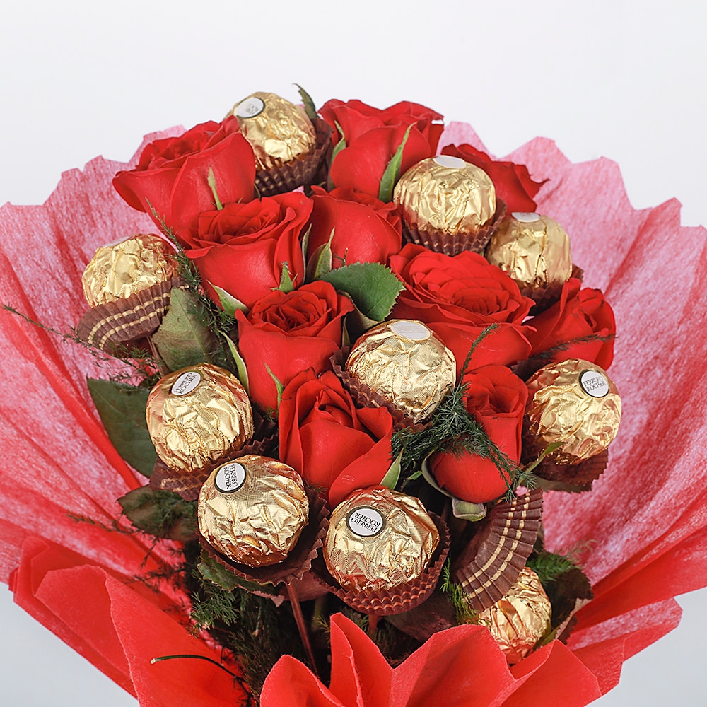 Roses Ferrero Rocher Chocolate Bouquet